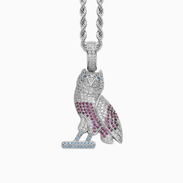 Owl Iced Out Pendant