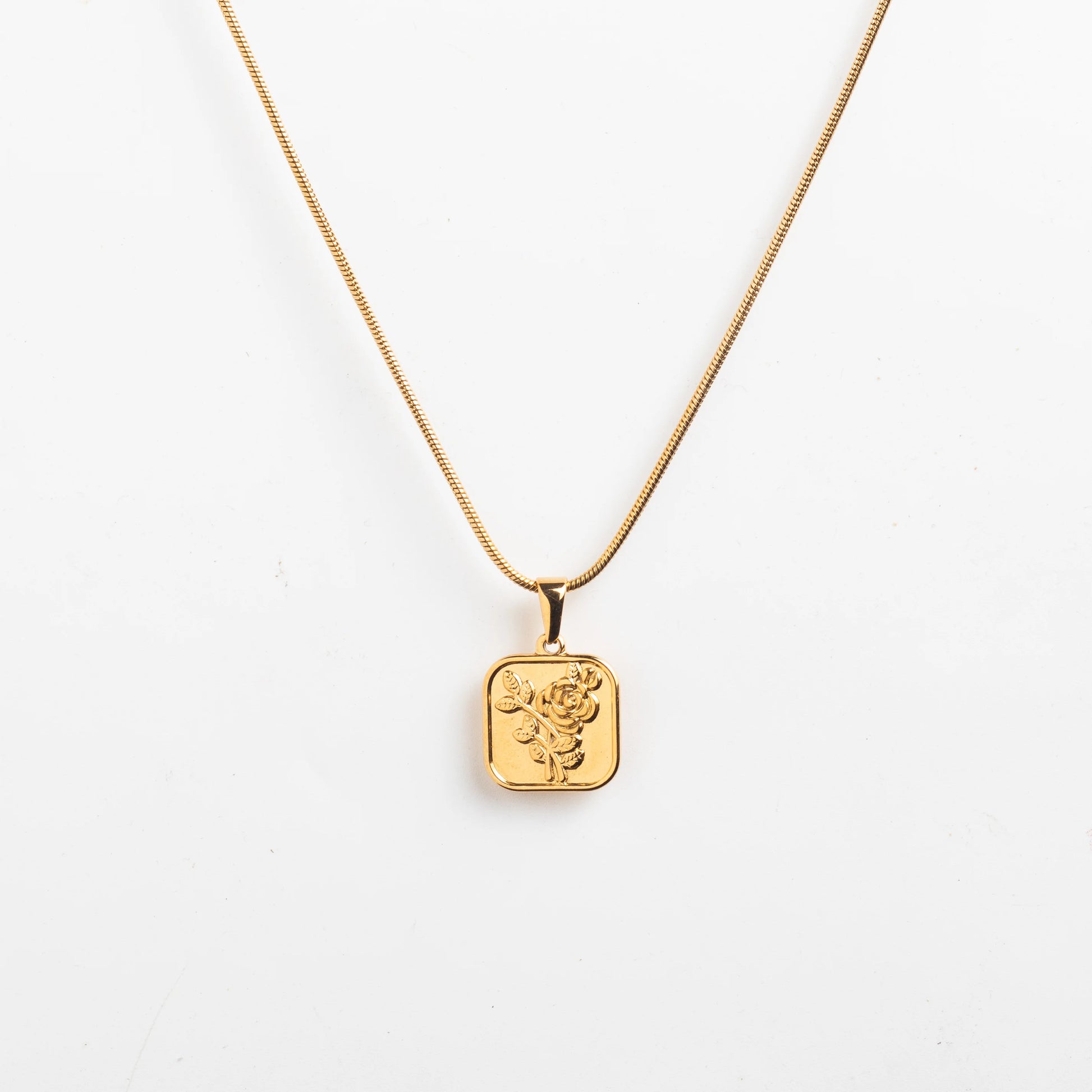 Carved Rose Pendant
