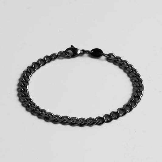 Cuban Link Bracelet Black